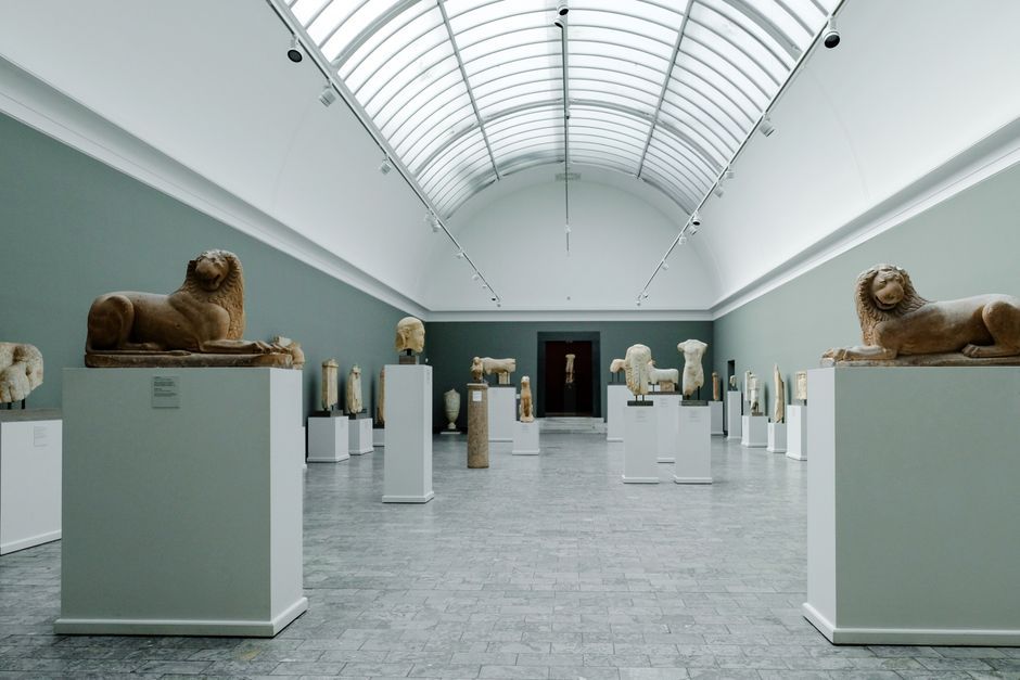 French museum interior gallery exhibition room