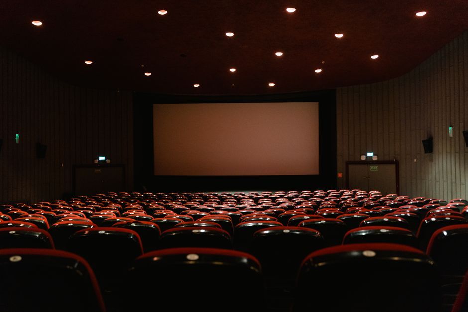 cinema movie theater screen dark room