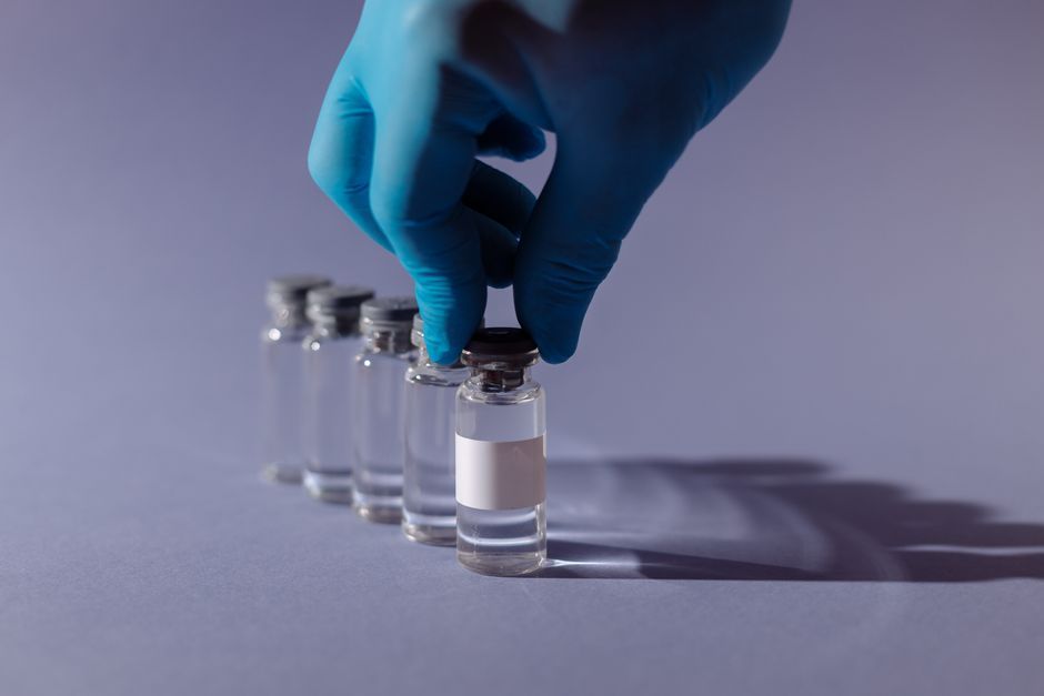 medical vaccine vials laboratory research