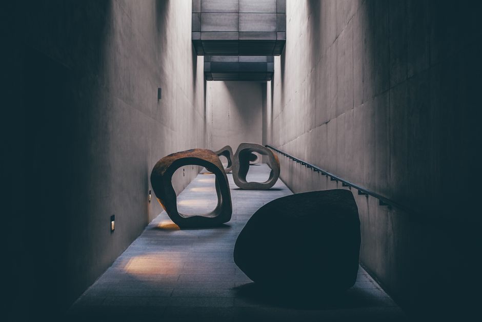 contemporary art sculpture installation gallery space