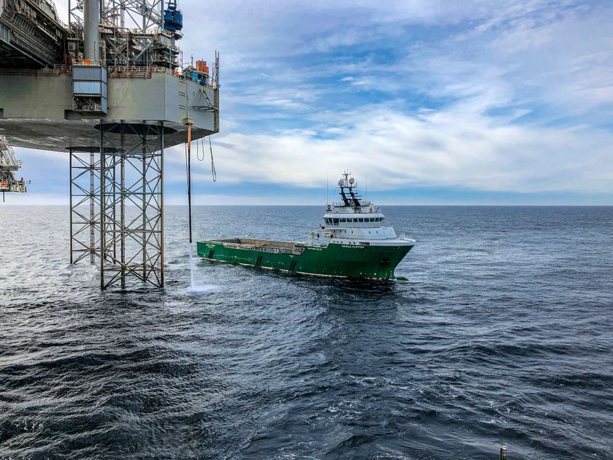 UK offshore oil production vessel industrial facility