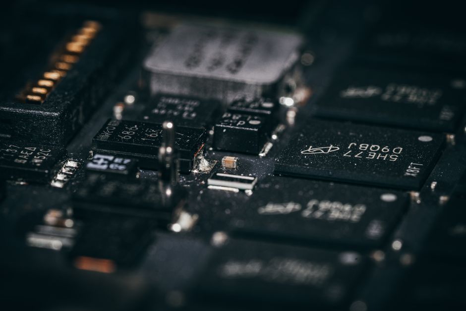 smartphone processor chip macro photography