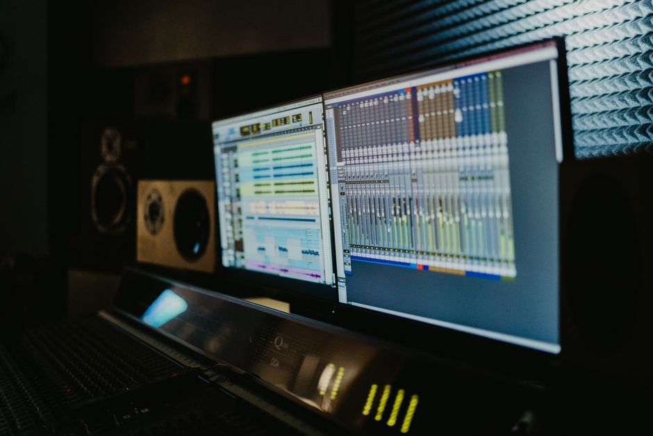 computer screen digital audio workstation software workspace