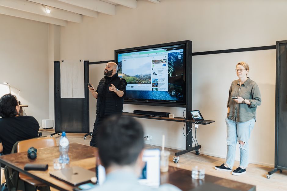 UK corporate seminar meeting room presentation
