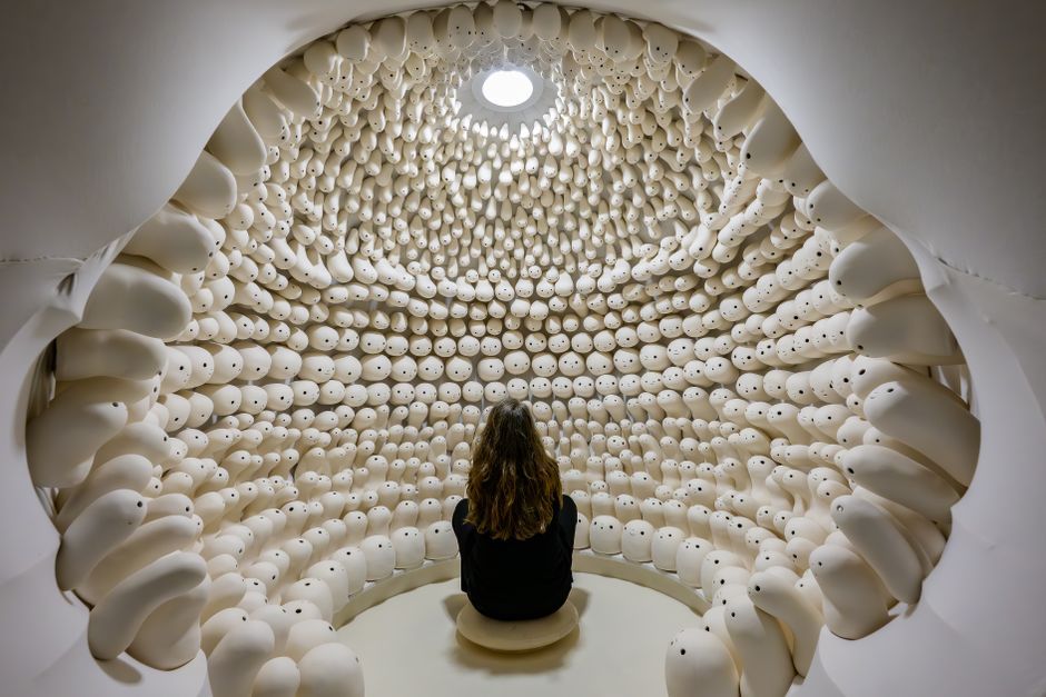interactive modern art sculpture gallery installation