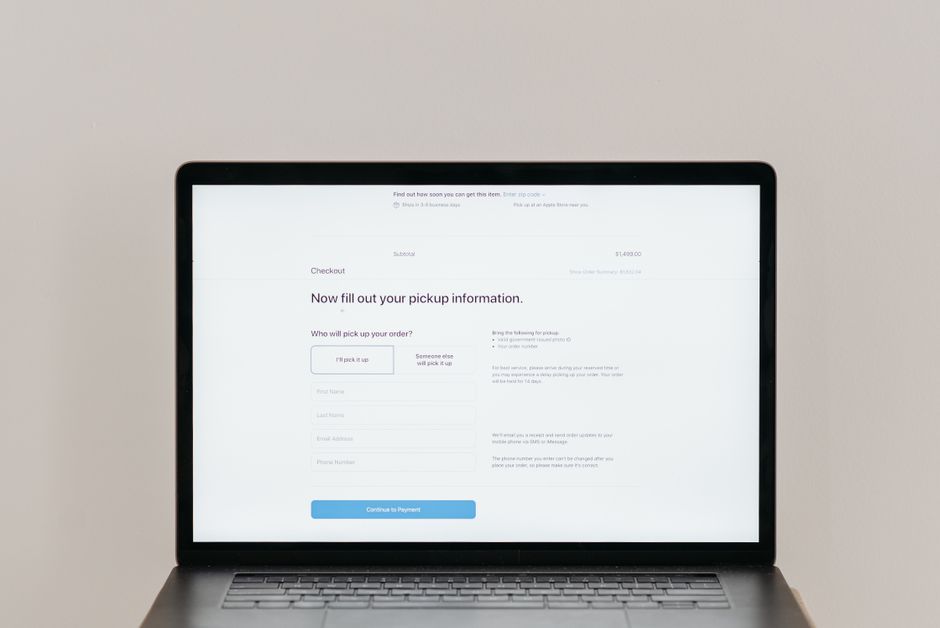 laptop computer user interface design