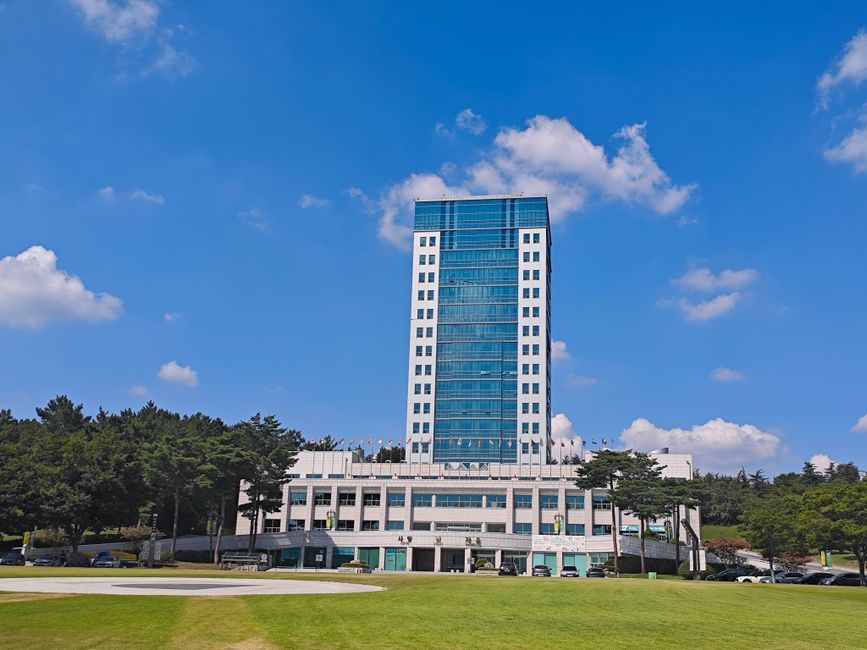 South Korea technology corporate office building exterior