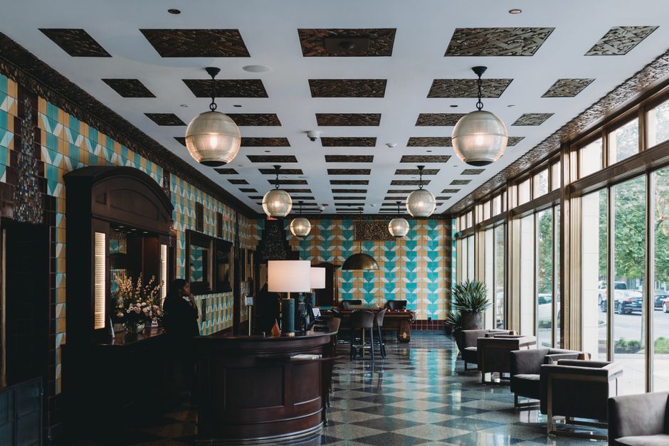boutique hotel interior design lobby travel