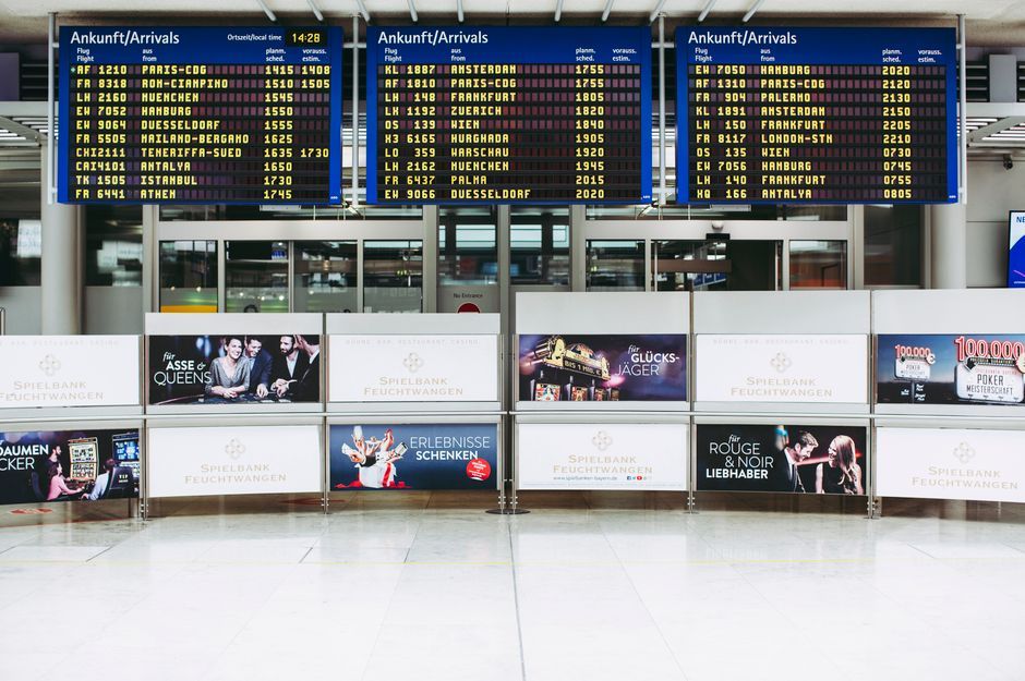 smartphone travel airport lobby