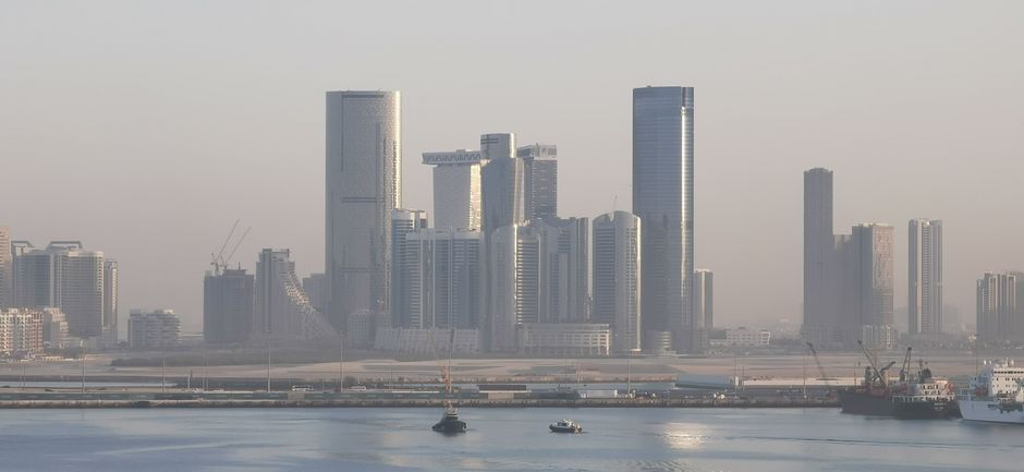 Abu Dhabi city skyline architecture modern buildings