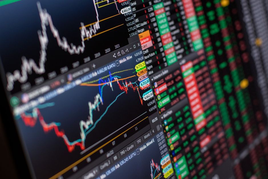 global financial market data analysis screen
