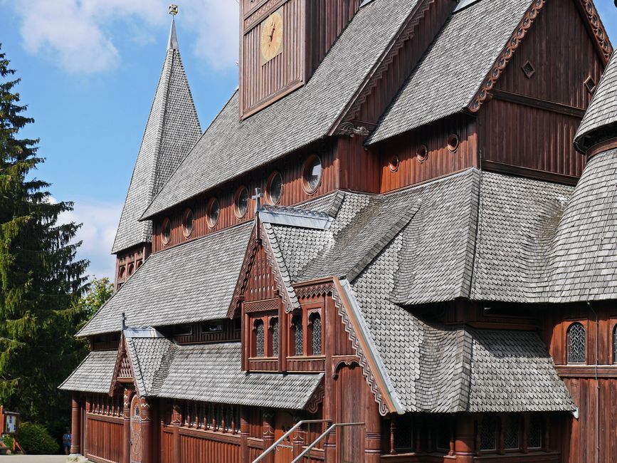 timber frame architectural structure exterior Norway
