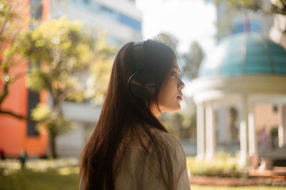 Sony wireless headphones lifestyle
