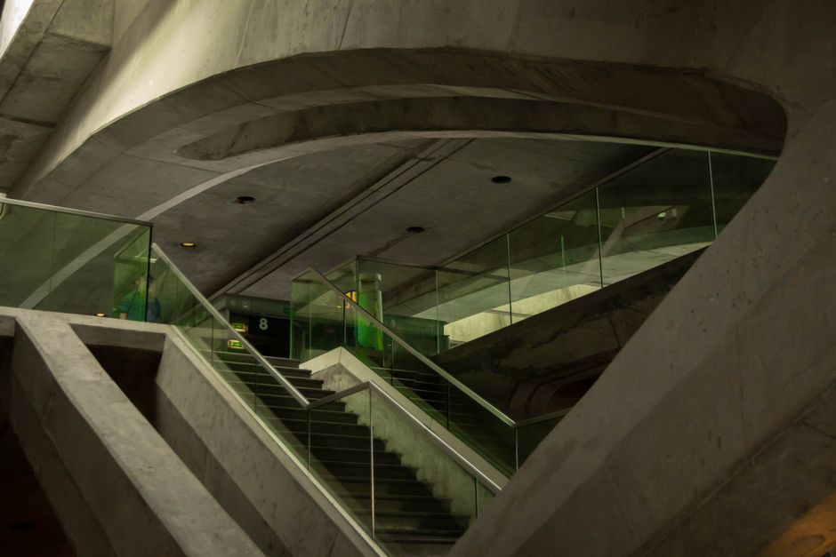Mexico modern concrete ramp architecture building