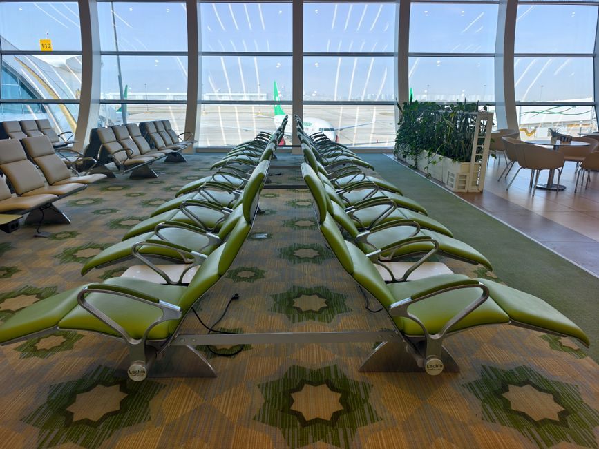 airport lounge modern seating area