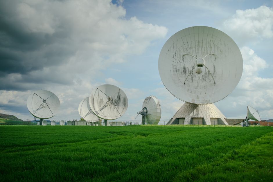 satellite network communication station