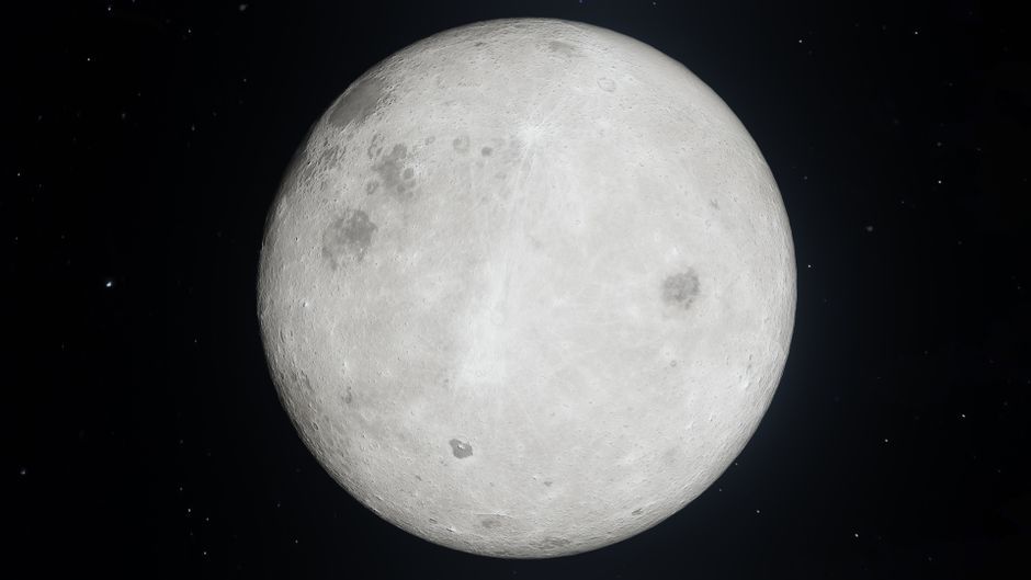 lunar crater space debris