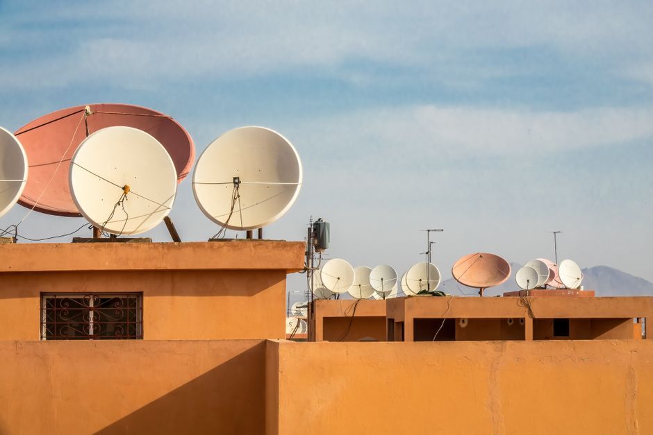 satellite dish electronics communication tech