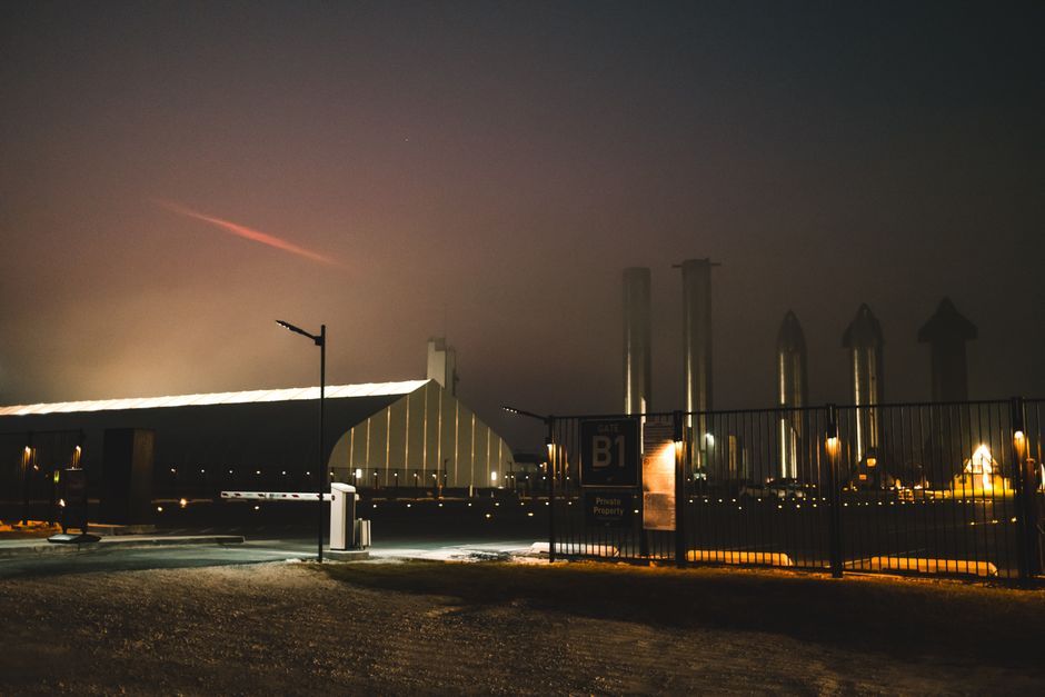 SpaceX Starship rocket booster integration facility