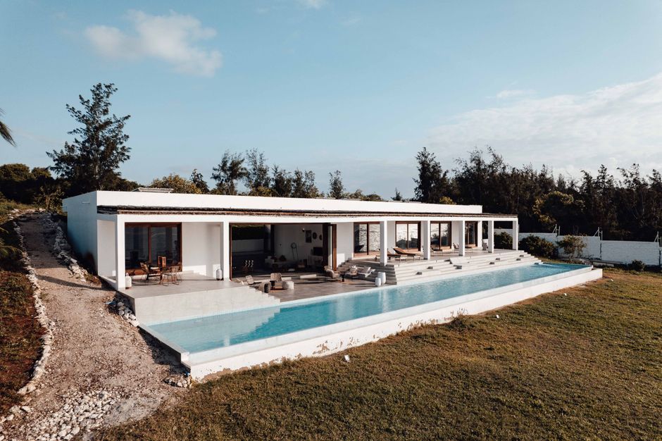 modern vacation rental property exterior