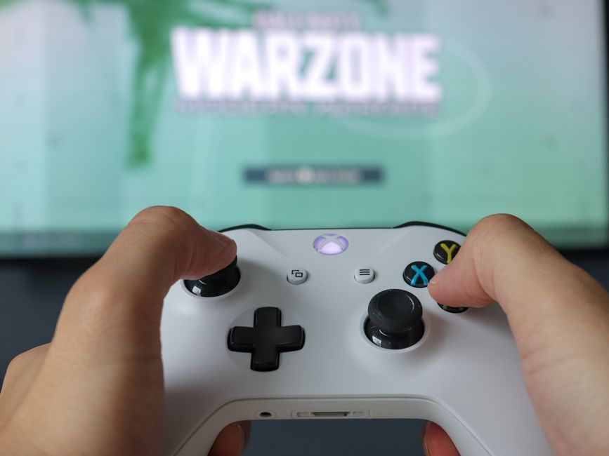 wireless gaming controller gamepad close up