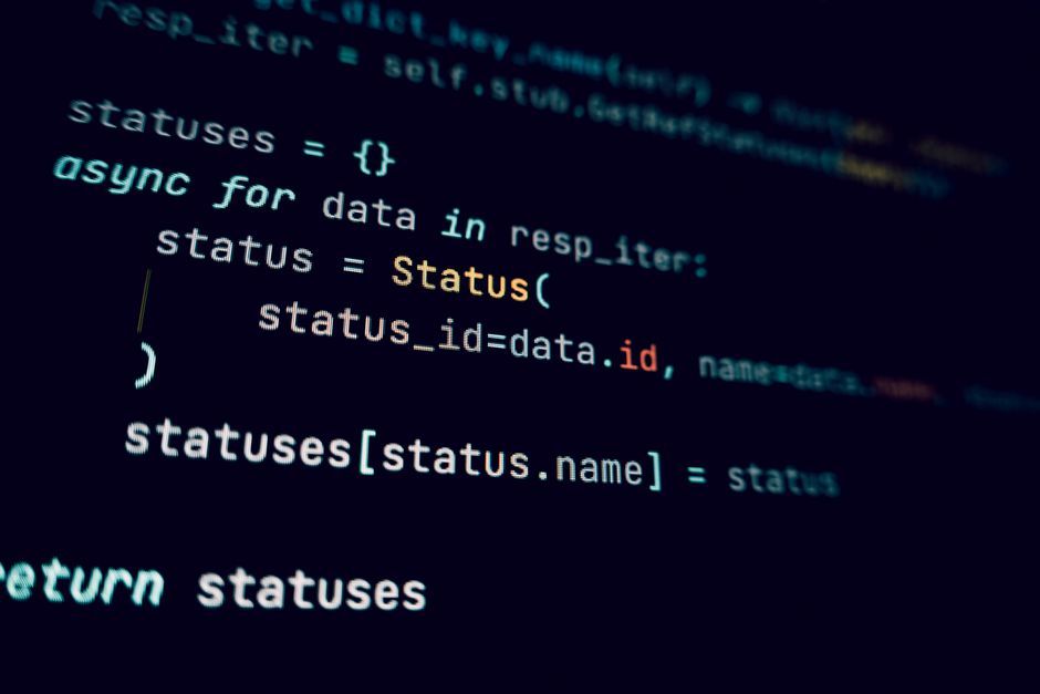 programming code editor dark mode