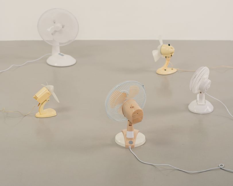 portable electric fan device