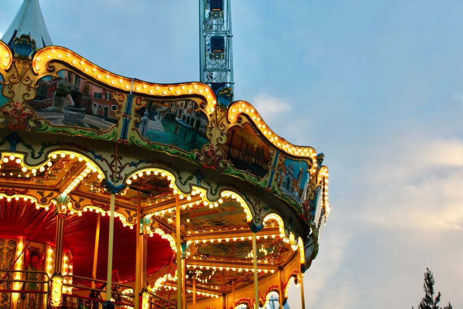 Thailand amusement park carousel landmark Bangkok
