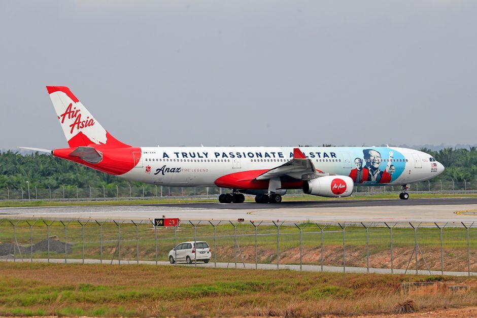 Airbus A330 airplane Phuket airport Thailand