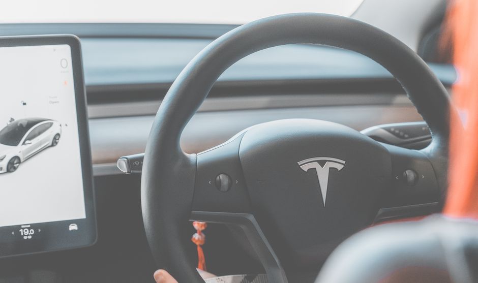 tesla model 3 door handle interior