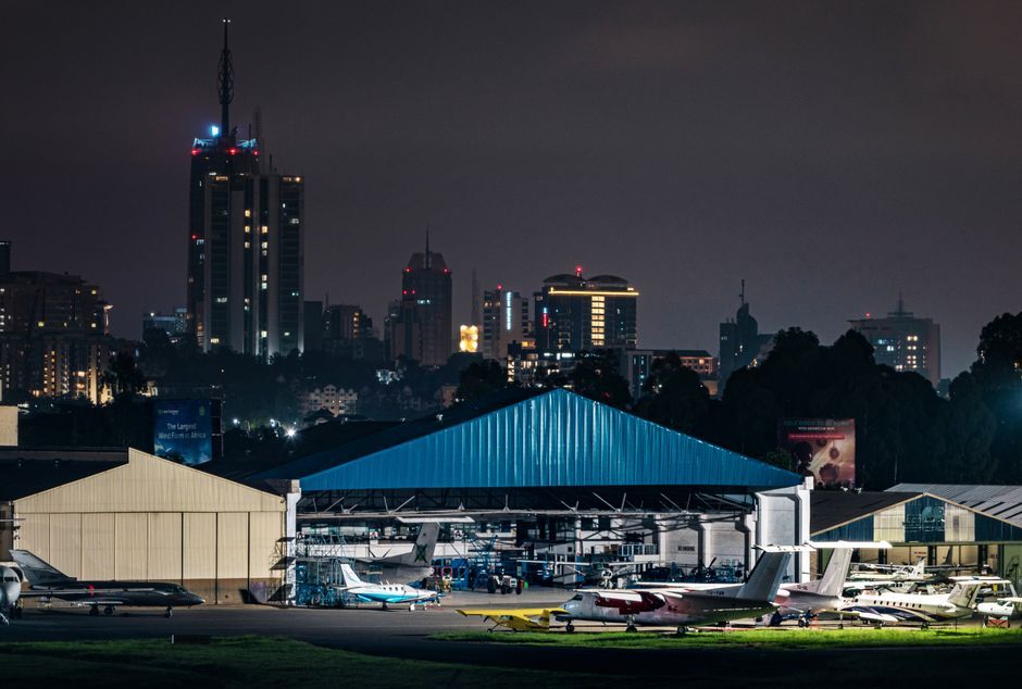 modern commercial airplane hangar India