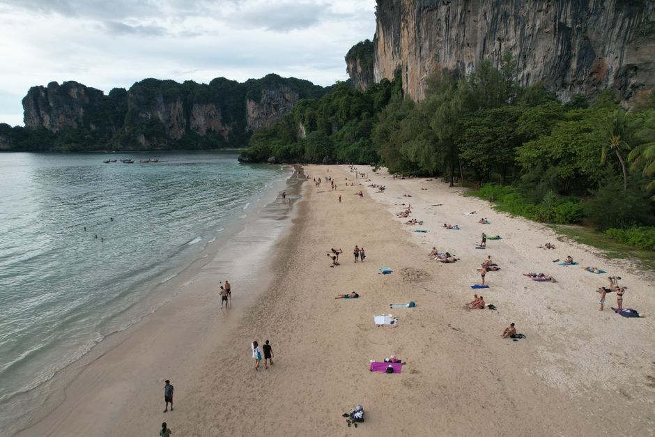 Thailand island beach white sand crystal clear water