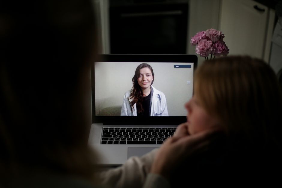digital telehealth medical technology screen display