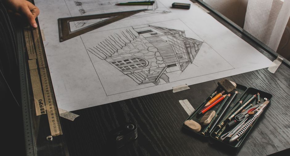 Cedric Price architectural drawing interior perspective
