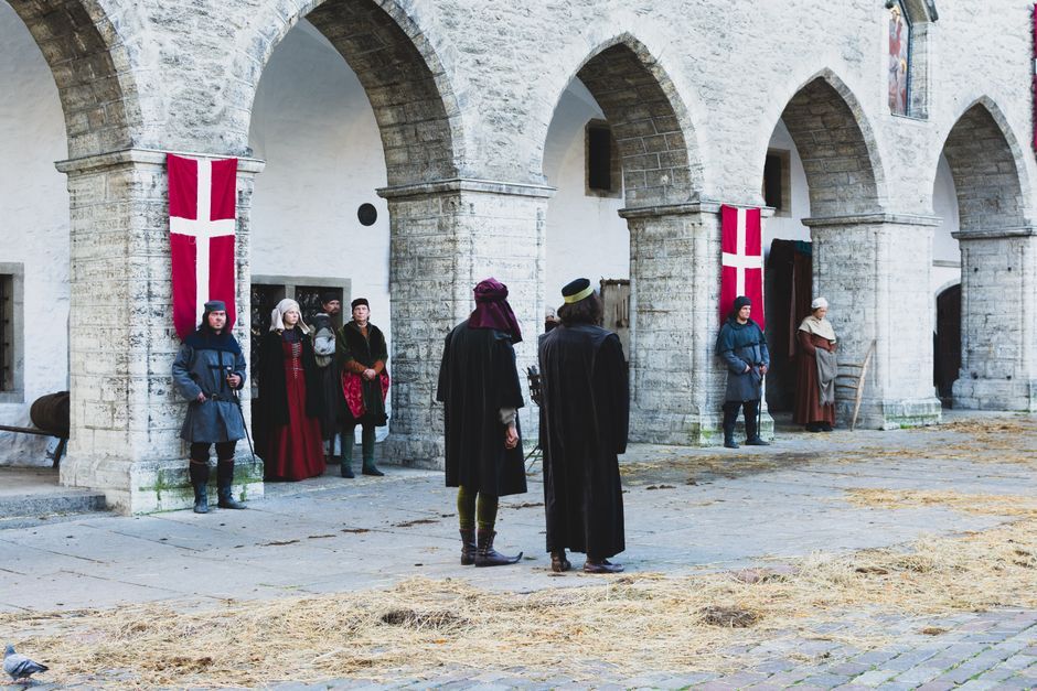 medieval historical drama film set Europe castle exterior