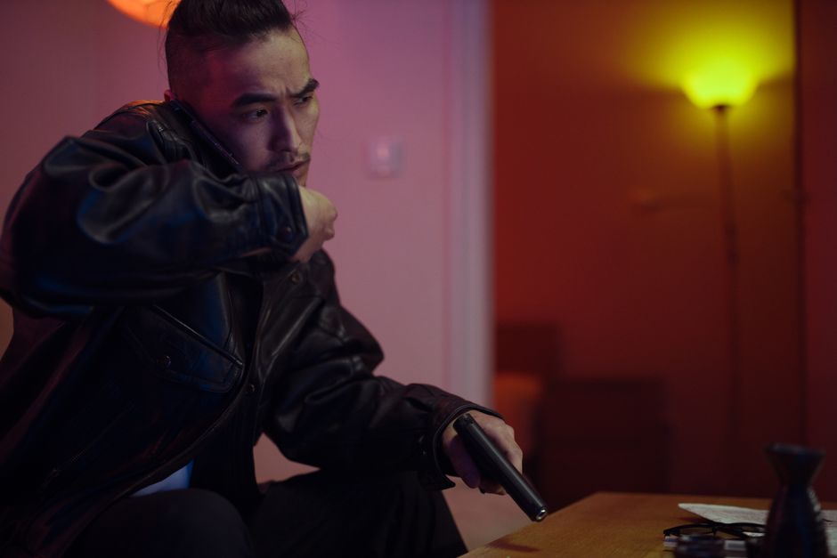 dramatic cinematic lighting suspense scene