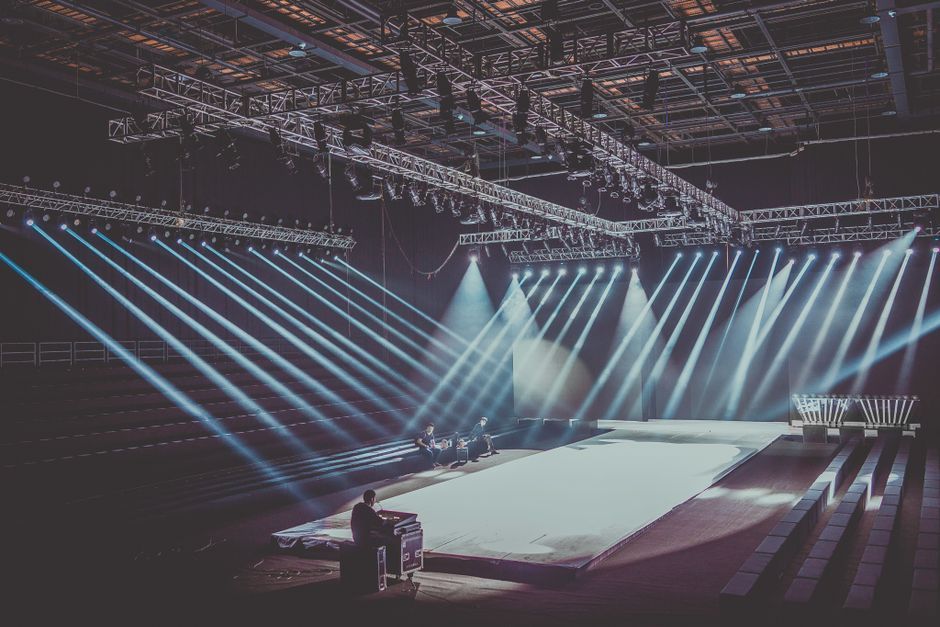 Apple executive presentation stage daytime