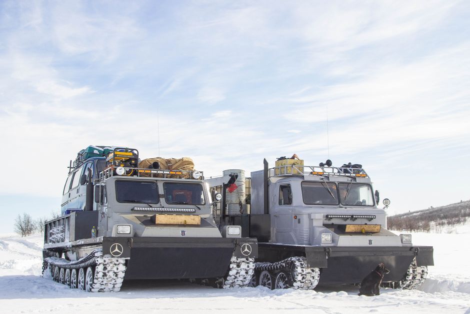 Toyota off road concept truck snow tracks winter expedition