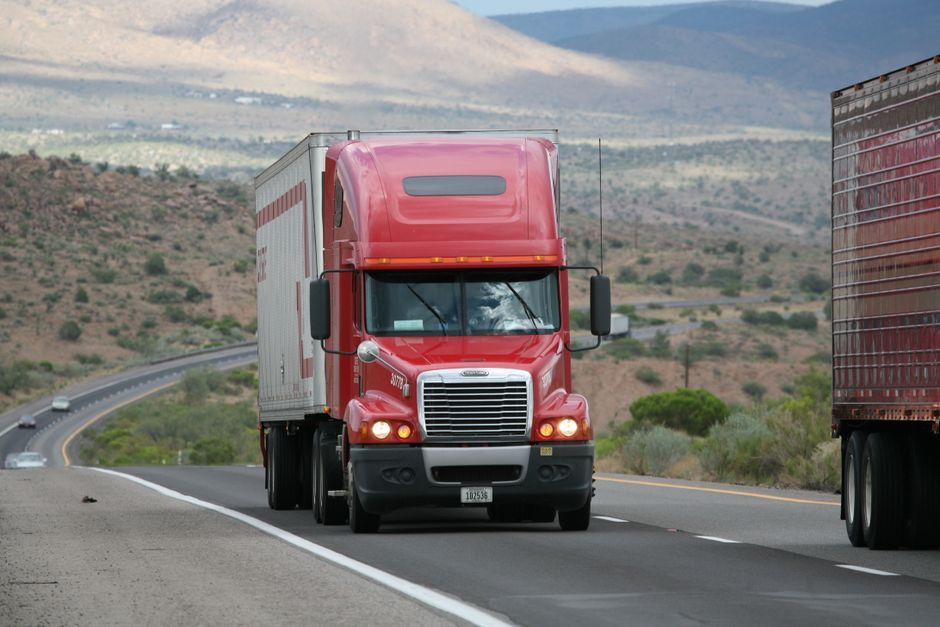 self driving truck logistics highway