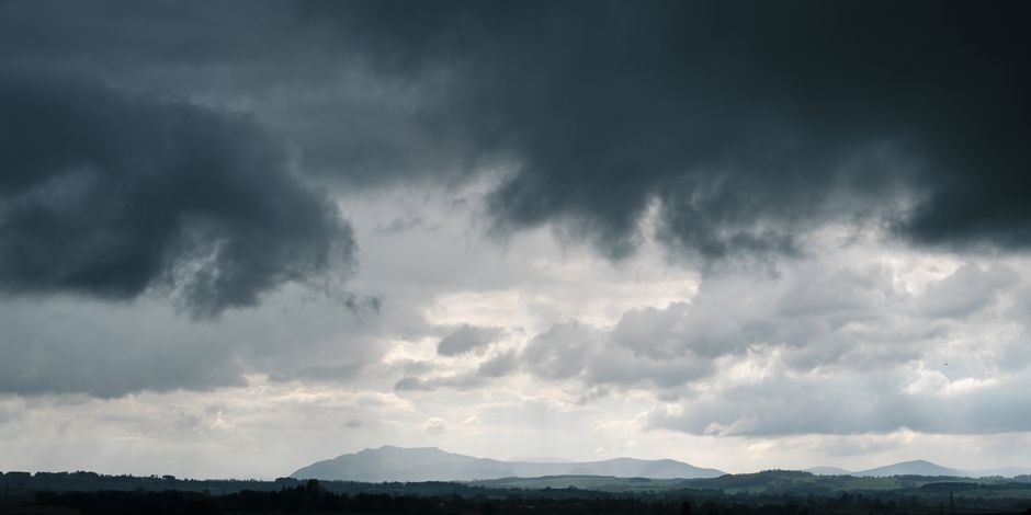 UK countryside weather overcast sky