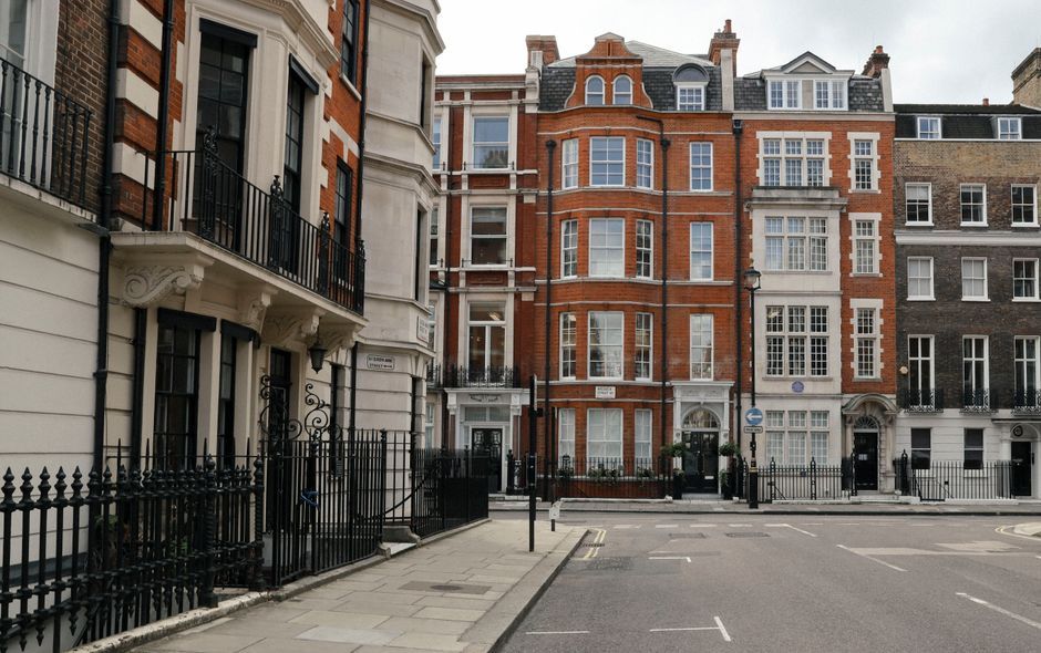 UK residential street rental houses