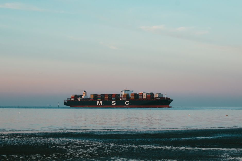 Red Sea shipping route container ship
