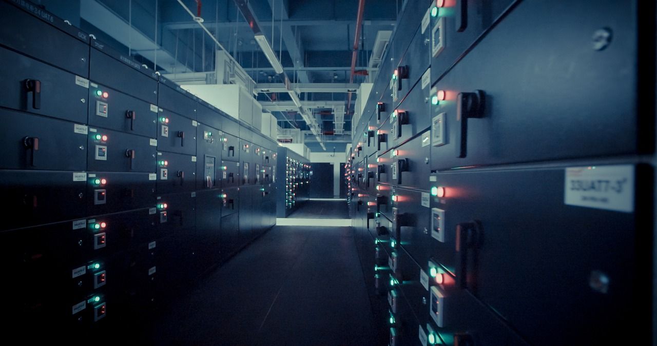 network server data center equipment racks
