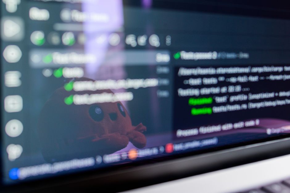 software code development screen workspace