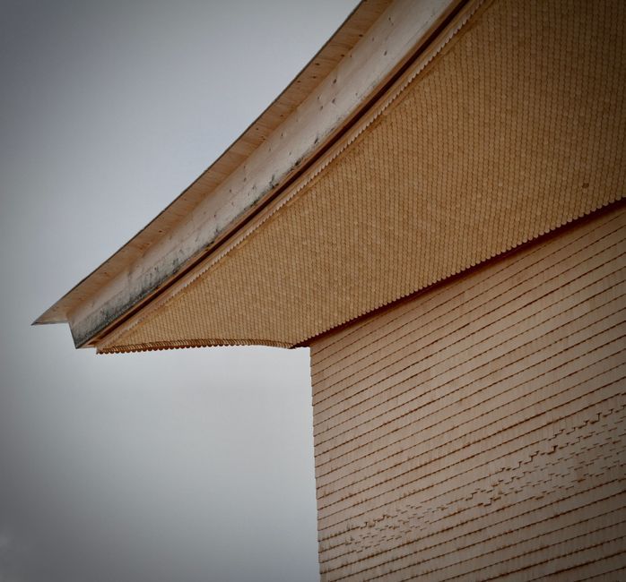Italy wooden construction architecture detail