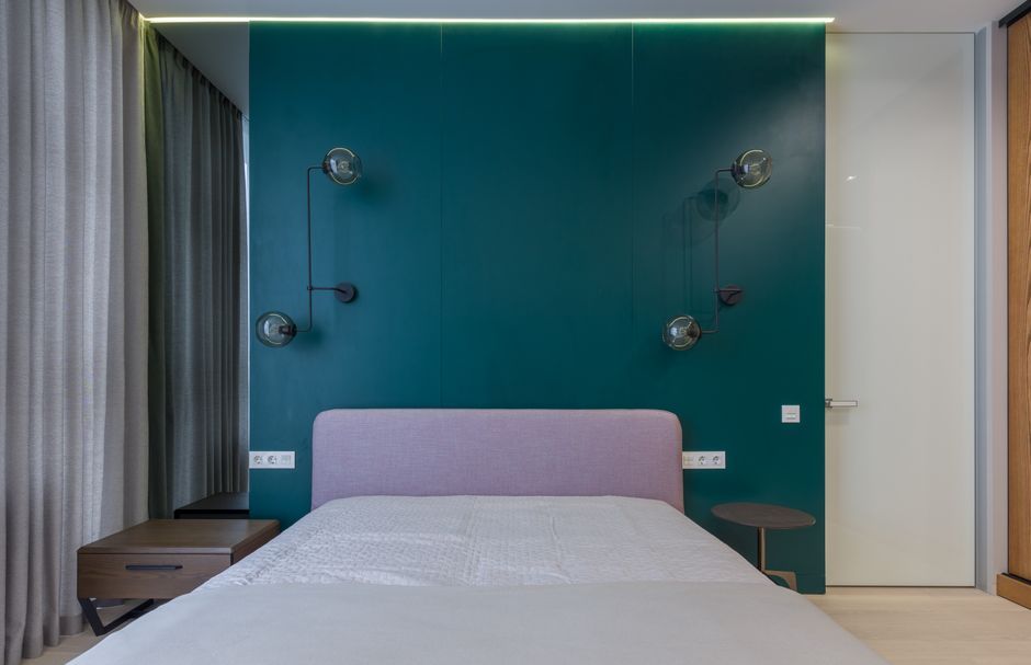 modern bedside lamp minimalist interior design