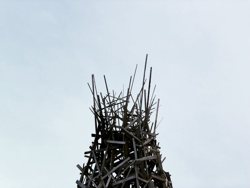 wooden modular structure architecture outdoor nature