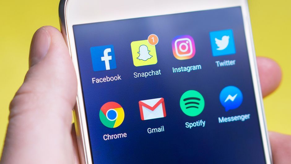 smartphone social media application screen