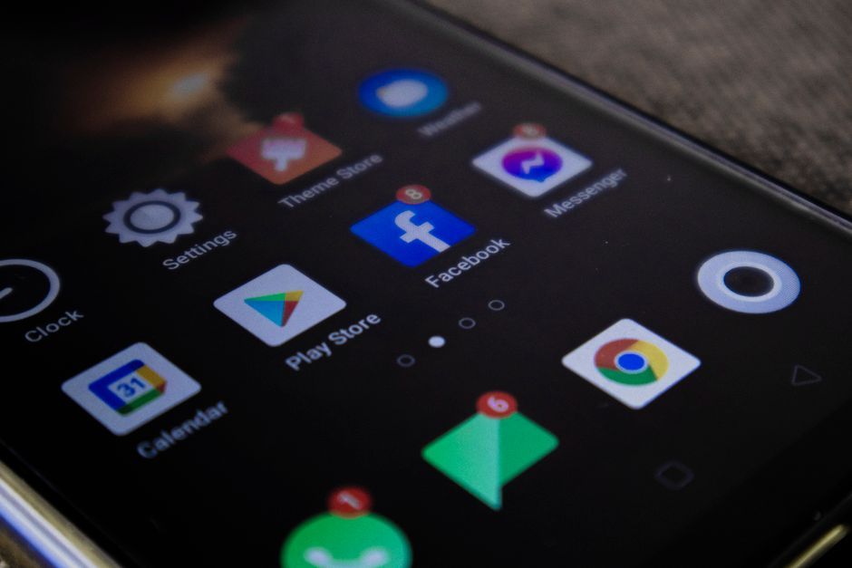 smartphone social media application screen